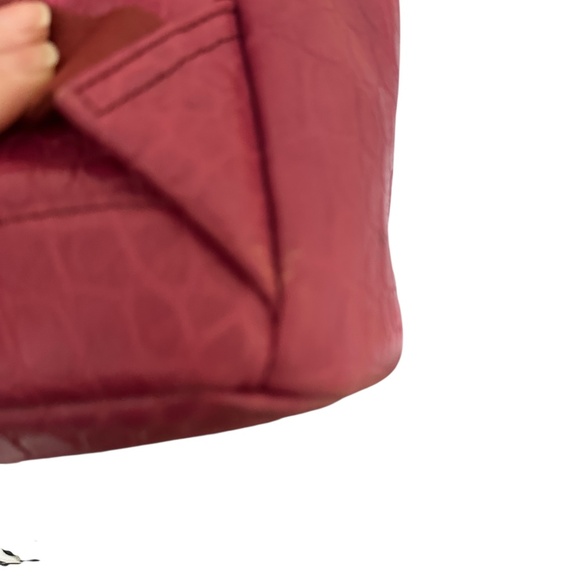 MCM Croc Embossed Pink full size Back Pack - Picture 8 of 16